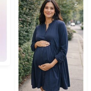 NWT ๐คฐ๐ปMaternity & Nursing Dress Dark Blue